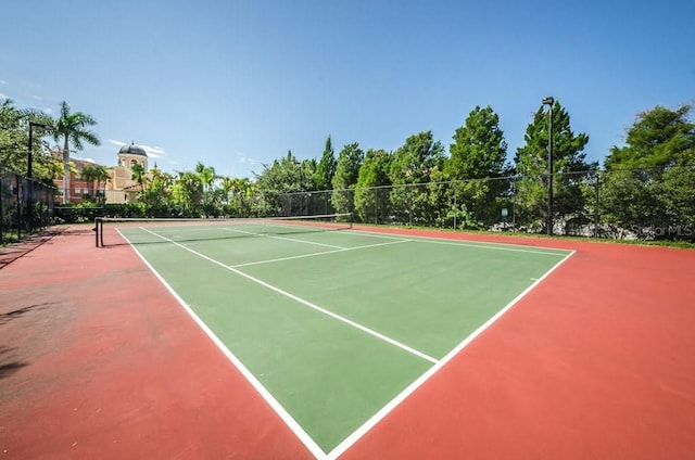 view of tennis court