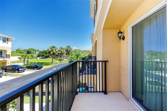 view of balcony