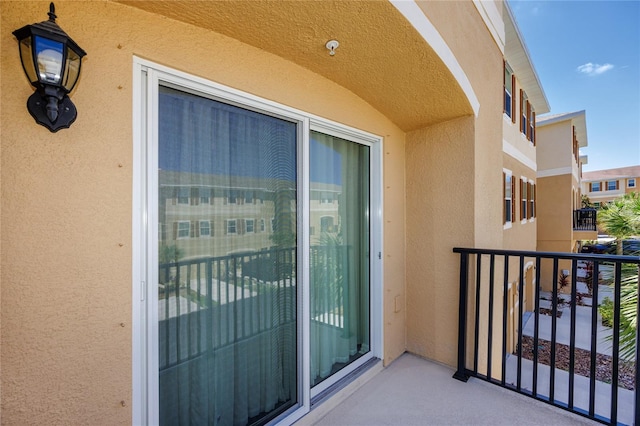 view of balcony