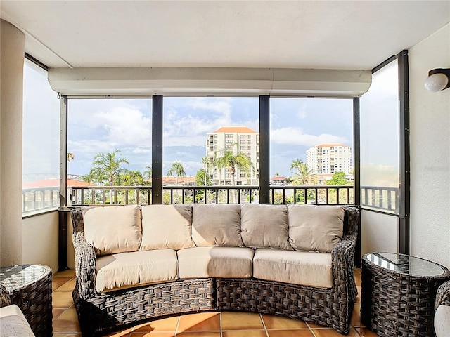 view of sunroom / solarium