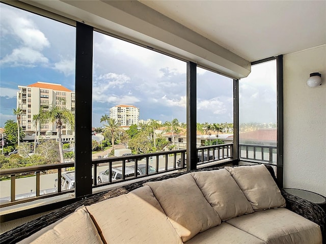 view of sunroom / solarium