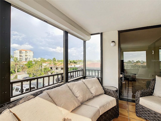 view of sunroom / solarium