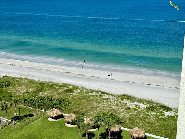 water view with a beach view