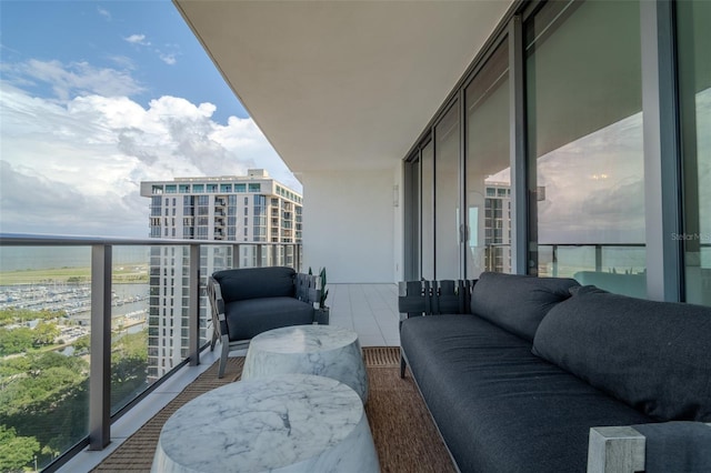 balcony with outdoor lounge area