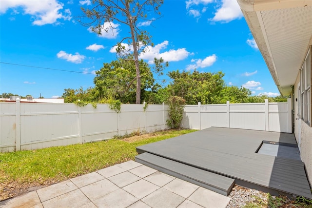 view of patio / terrace featuring a deck