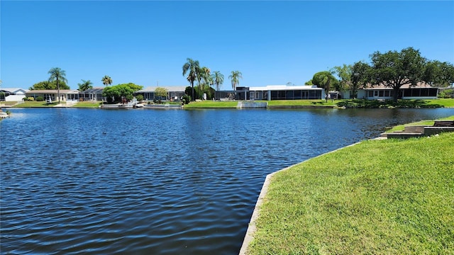 view of water feature