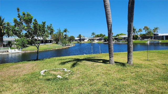 view of water feature