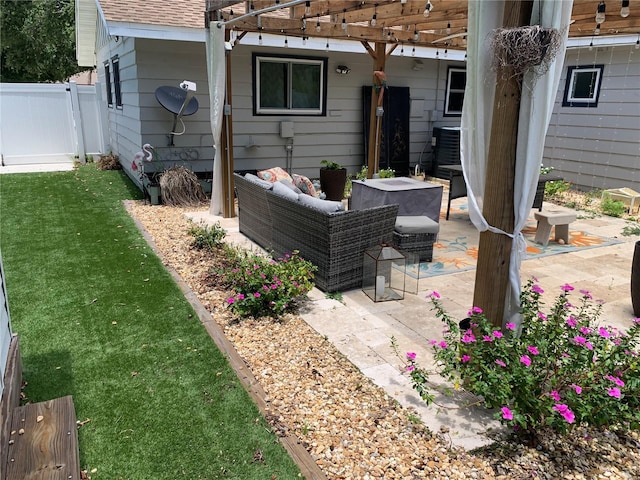 view of patio / terrace with cooling unit