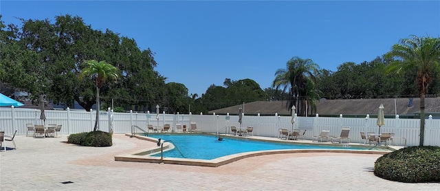 view of pool with a patio area