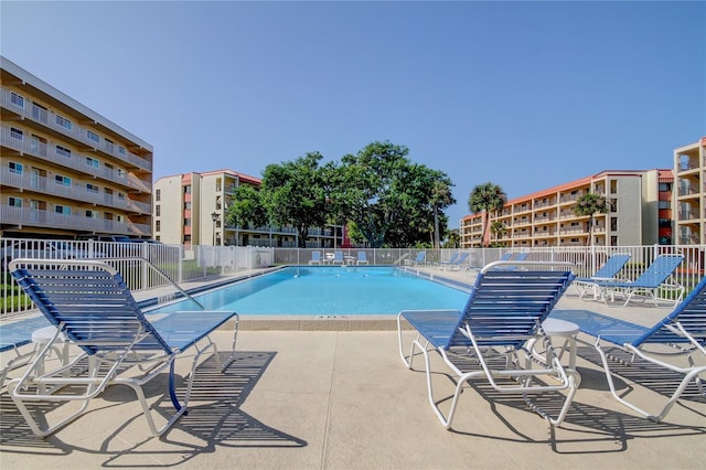 view of pool with a patio area