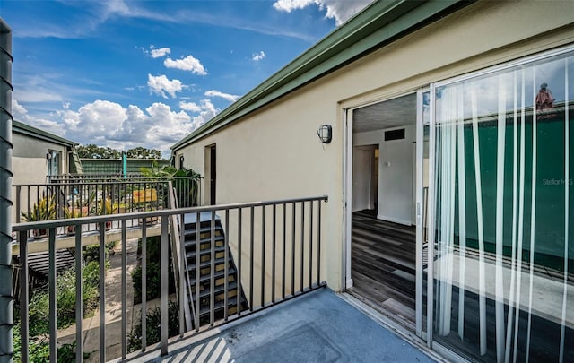 view of balcony