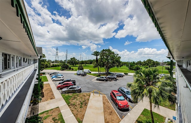 view of uncovered parking lot