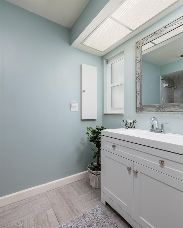 bathroom featuring vanity