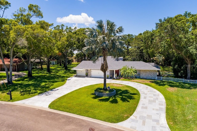 view of community with a yard