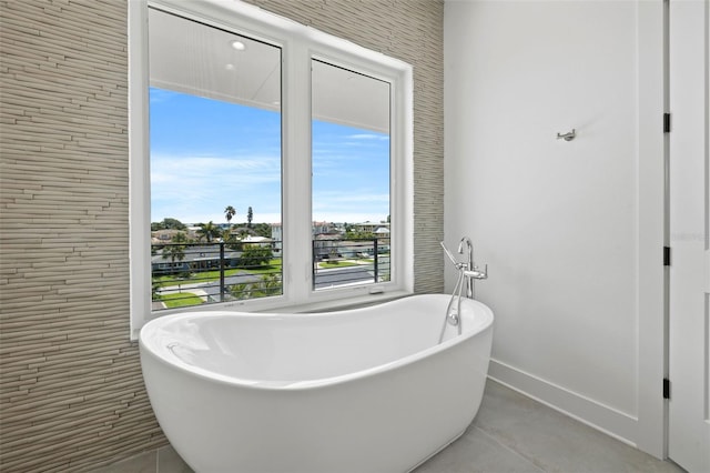 bathroom with a bathing tub