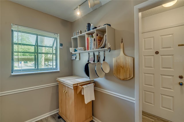 interior space featuring hardwood / wood-style floors