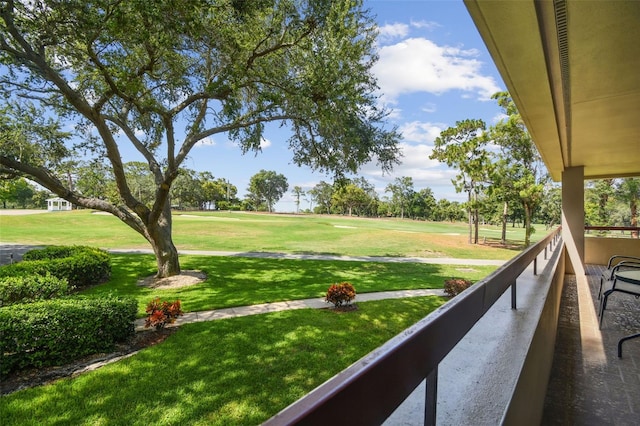 view of balcony