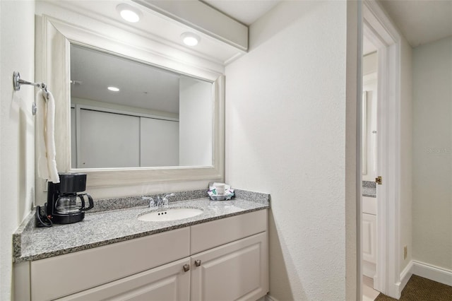 bathroom featuring vanity