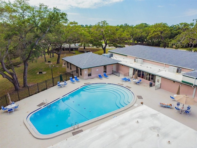 view of pool with a patio area