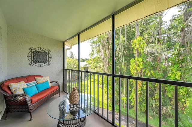 view of sunroom / solarium