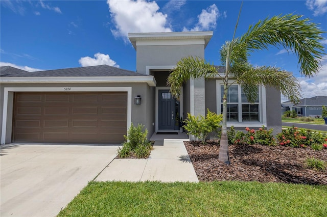 view of front of home featuring a garage