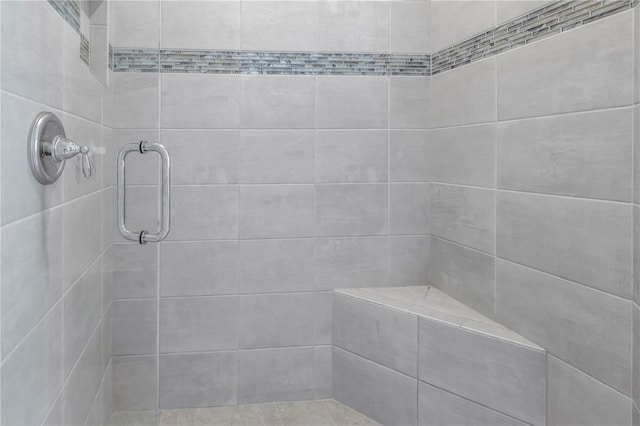 bathroom with walk in shower