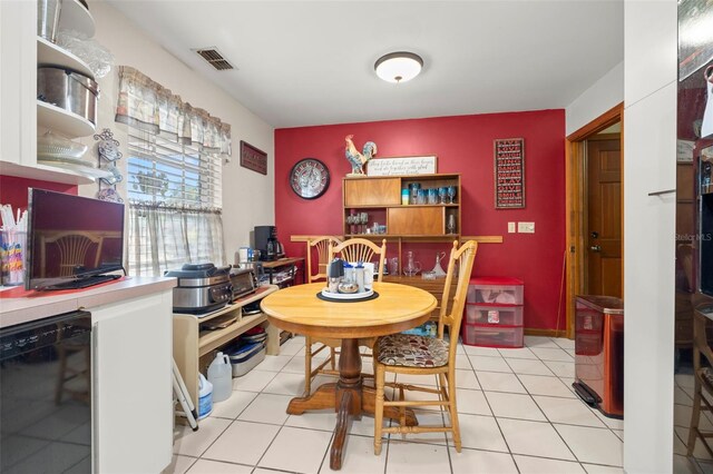 view of tiled dining room