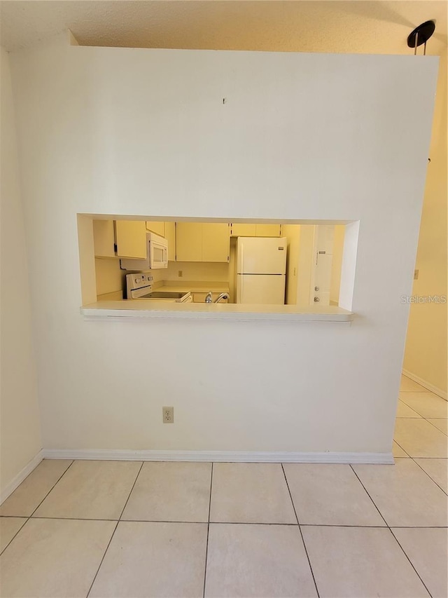 interior space with white appliances