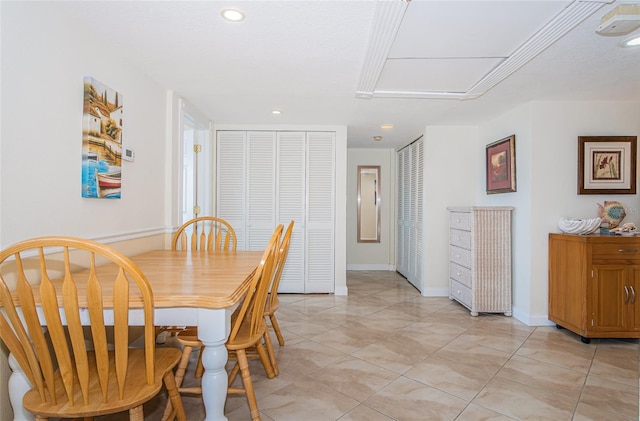 view of dining space