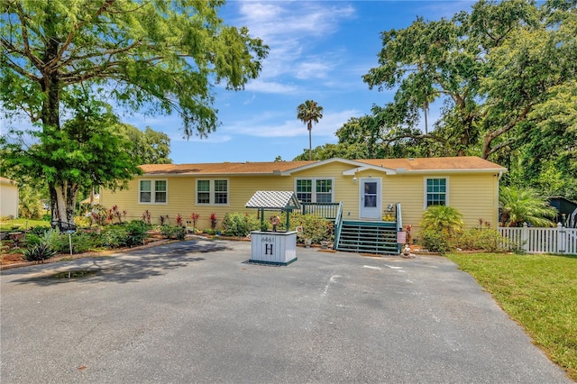 view of ranch-style home