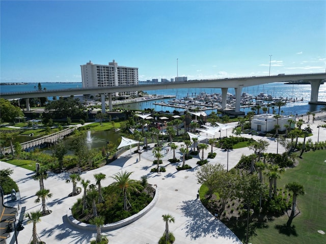 view of water feature