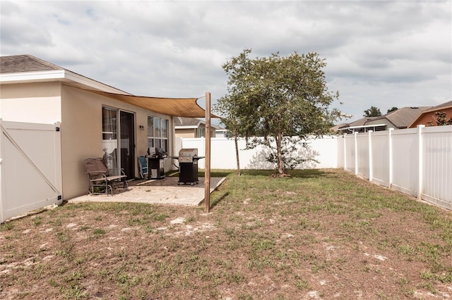 view of yard featuring a patio