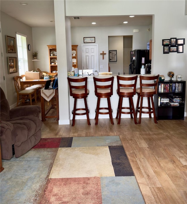 living room featuring hardwood / wood-style floors