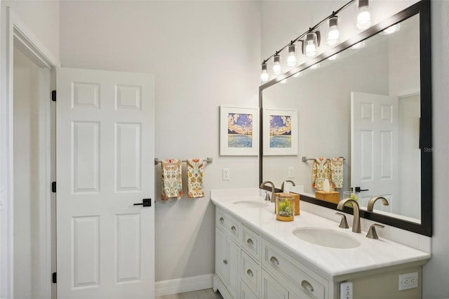 bathroom with vanity