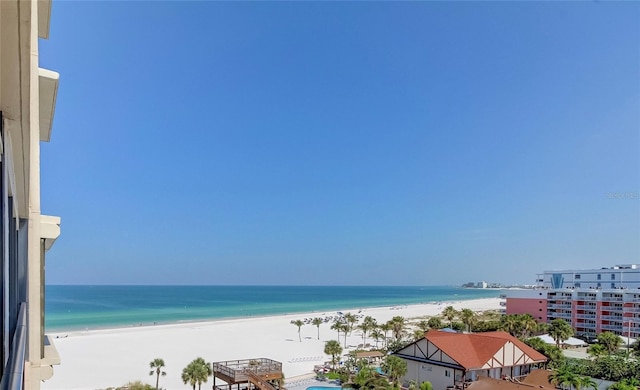 water view with a beach view