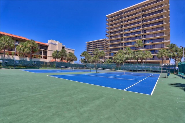 view of tennis court