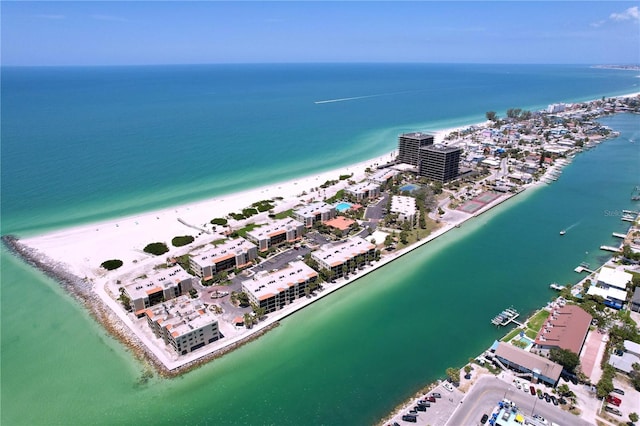 7532 Bayshore Dr Unit 205, Treasure Island, FL 33706 - drone / aerial view of expansive beach