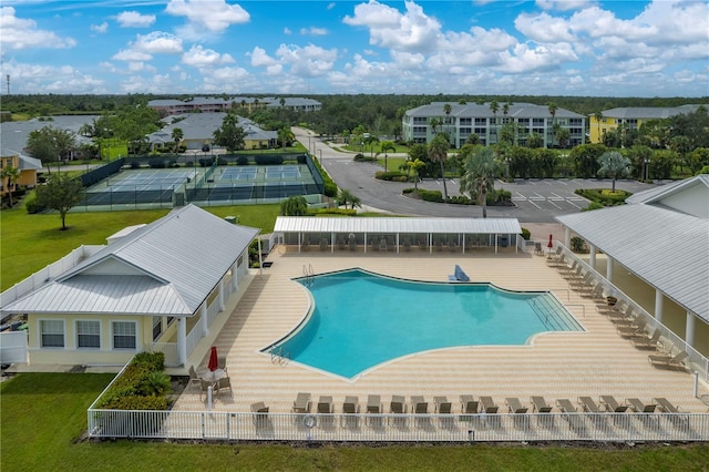 view of pool