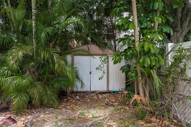 view of outbuilding