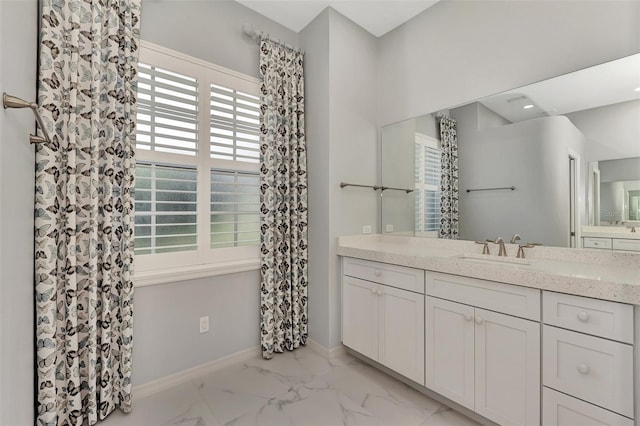 bathroom featuring vanity