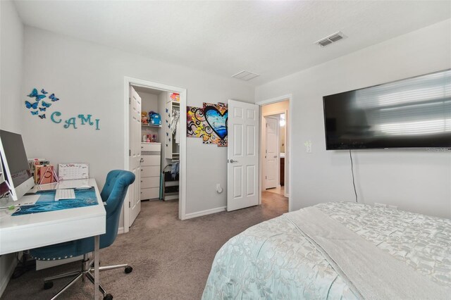 bedroom with carpet floors