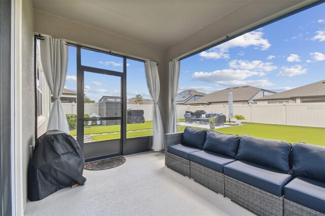 view of sunroom / solarium