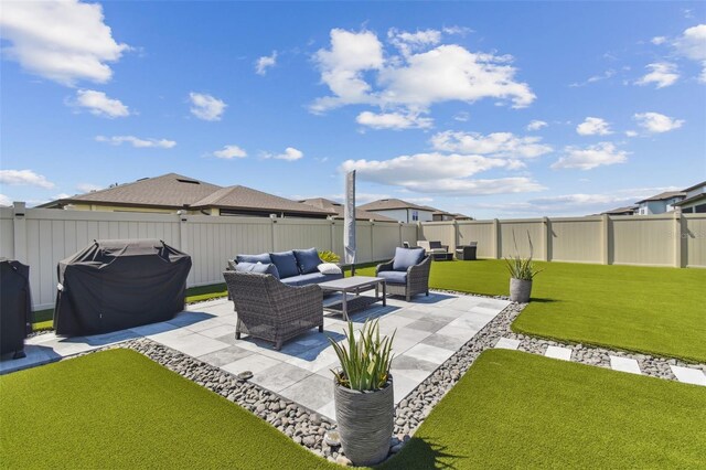 view of terrace with outdoor lounge area