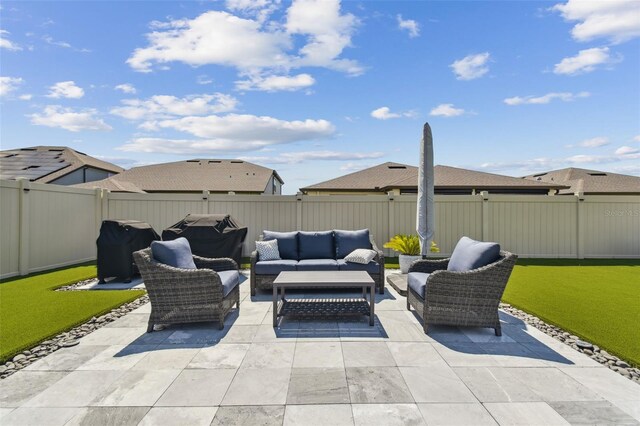 view of patio / terrace with outdoor lounge area