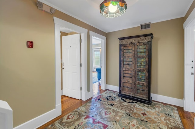 entrance foyer featuring hardwood / wood-style floors