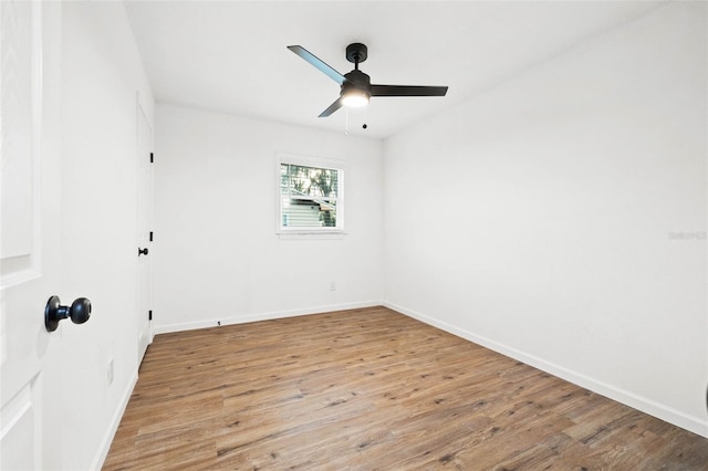 508 Brooker Rd, Brandon, FL 33511 - spare room featuring wood finished floors, baseboards, and ceiling fan