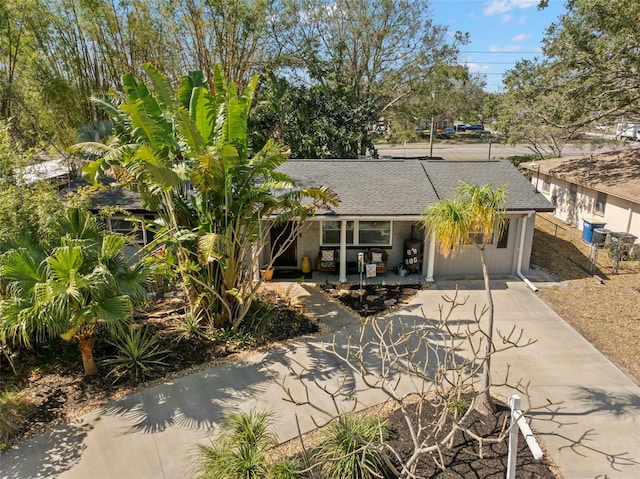 view of front of home