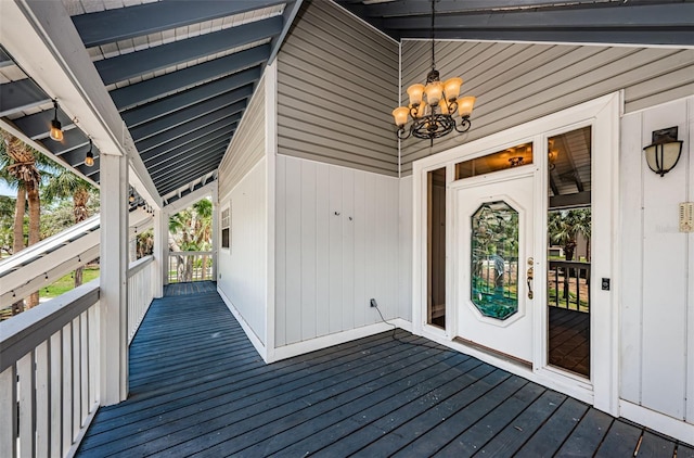 view of exterior entry with french doors