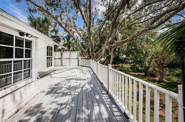 view of deck