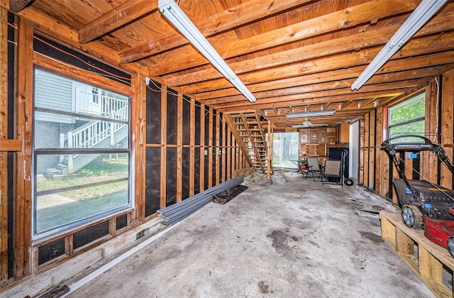 miscellaneous room featuring concrete flooring